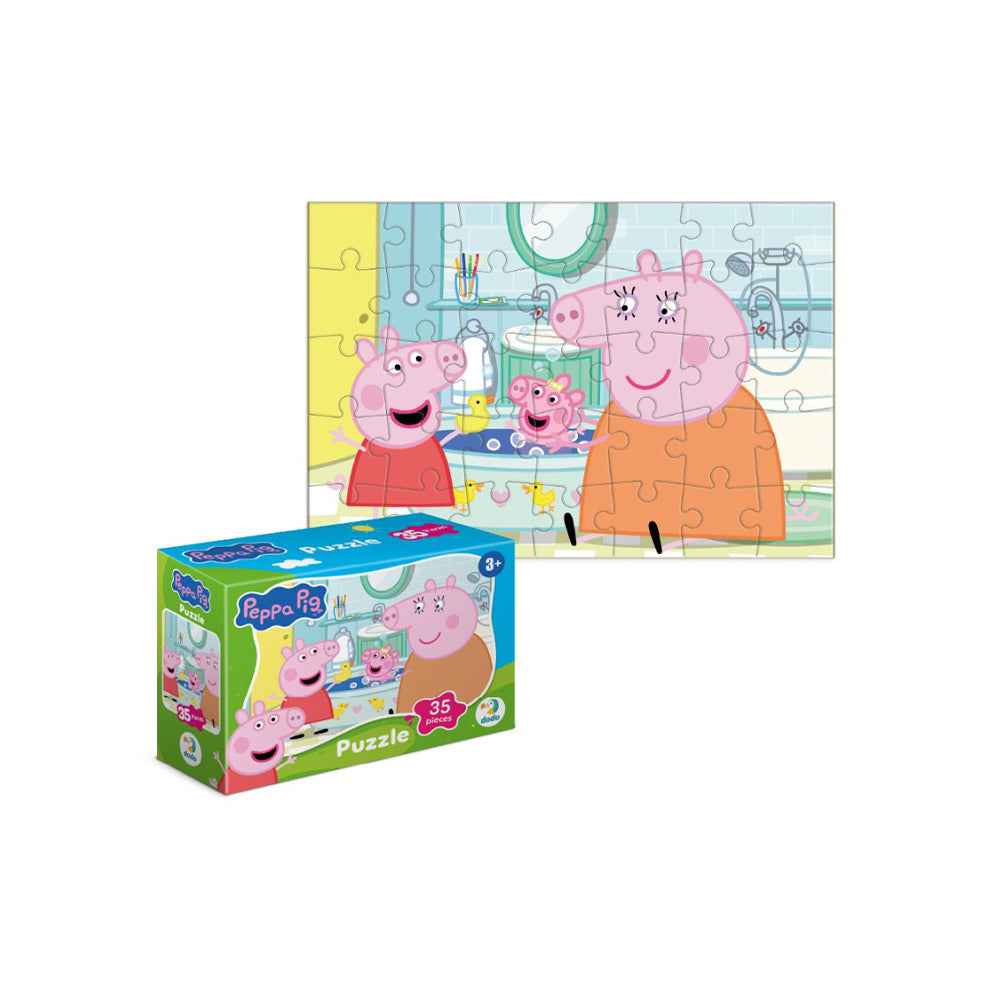 Dodo Puzzle Mini Peppa Pig Ducks in the Bathroom – Παπιές στο Μπάνιο 35 Τμχ