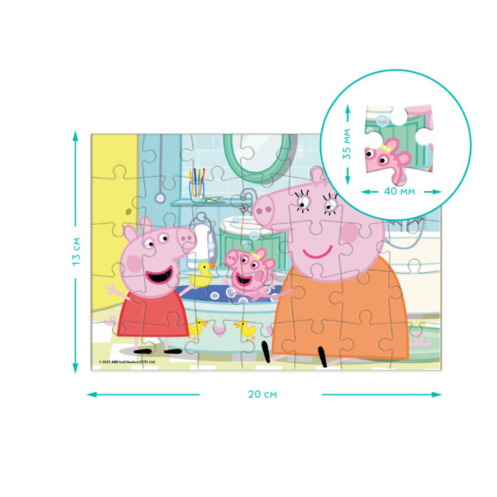 Dodo Puzzle Mini Peppa Pig Ducks in the Bathroom – Παπιές στο Μπάνιο 35 Τμχ
