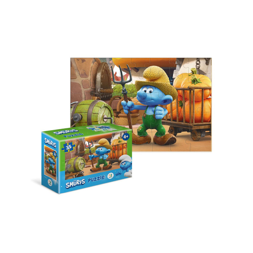 Dodo Puzzle Mini The Smurfs A Farmer with Pumpkins – Ο Αγρότης με τις Κολοκύθες 35 Τμχ