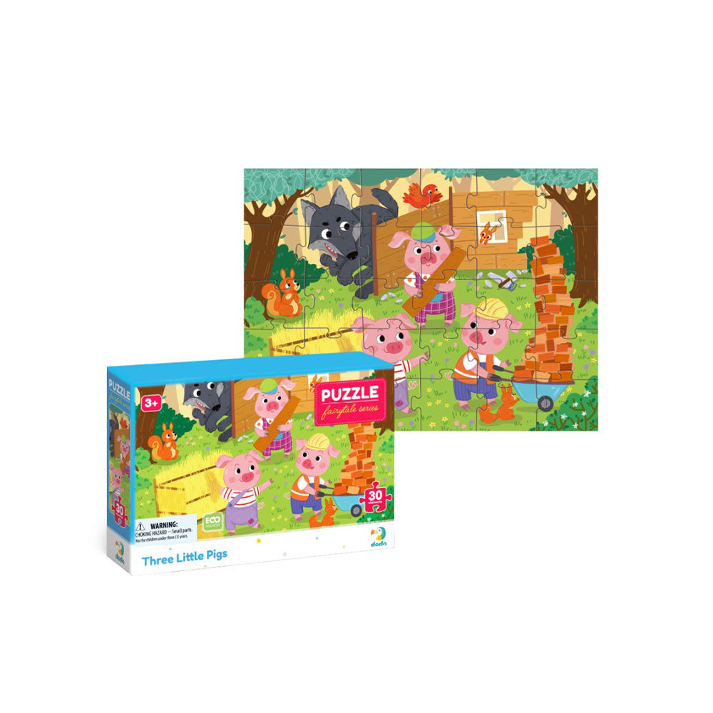 Dodo Puzzle Three Little Pigs – Τα Τρία Γουρουνάκια 30 Τεμ