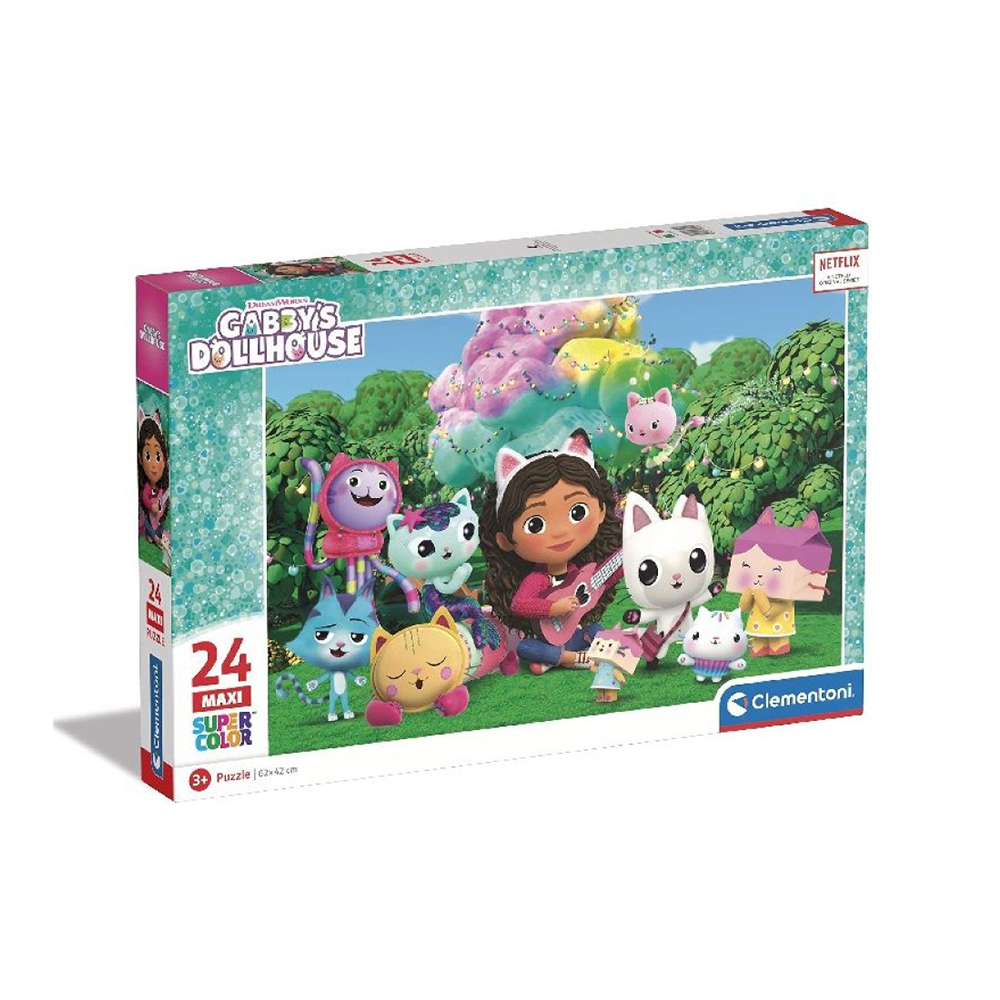 Clementoni Παιδικό Puzzle Maxi Super Color Gabby's Dollhouse 24 τμχ