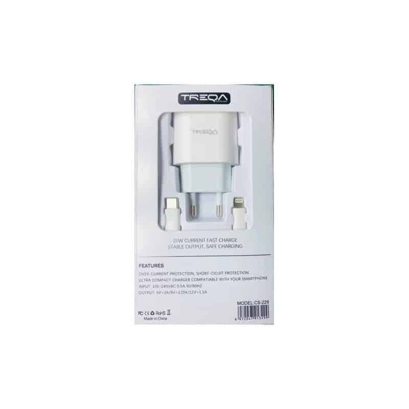 Treqa Φορτιστης Charger I Phone 20 W