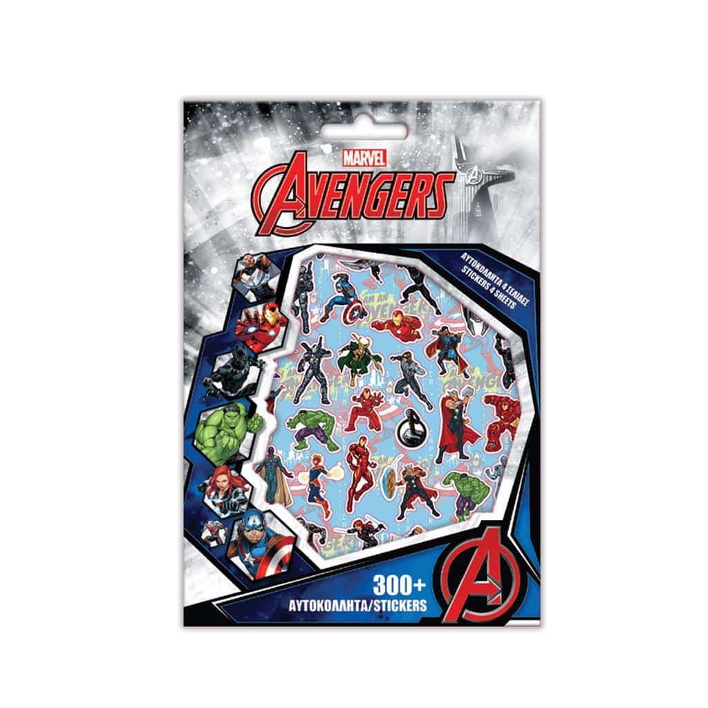 Αυτοκολλητα Disney Avengers Μπλοκ 300Τμχ 14,5X21,5 Εκ