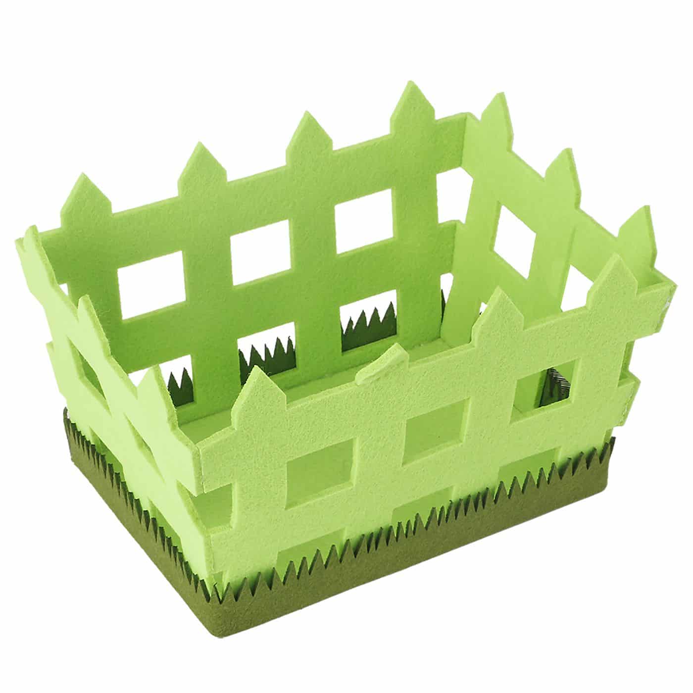 Καλαθι Τσοχινο Πρασινο Με Φραχτη 19X14X11 Εκ