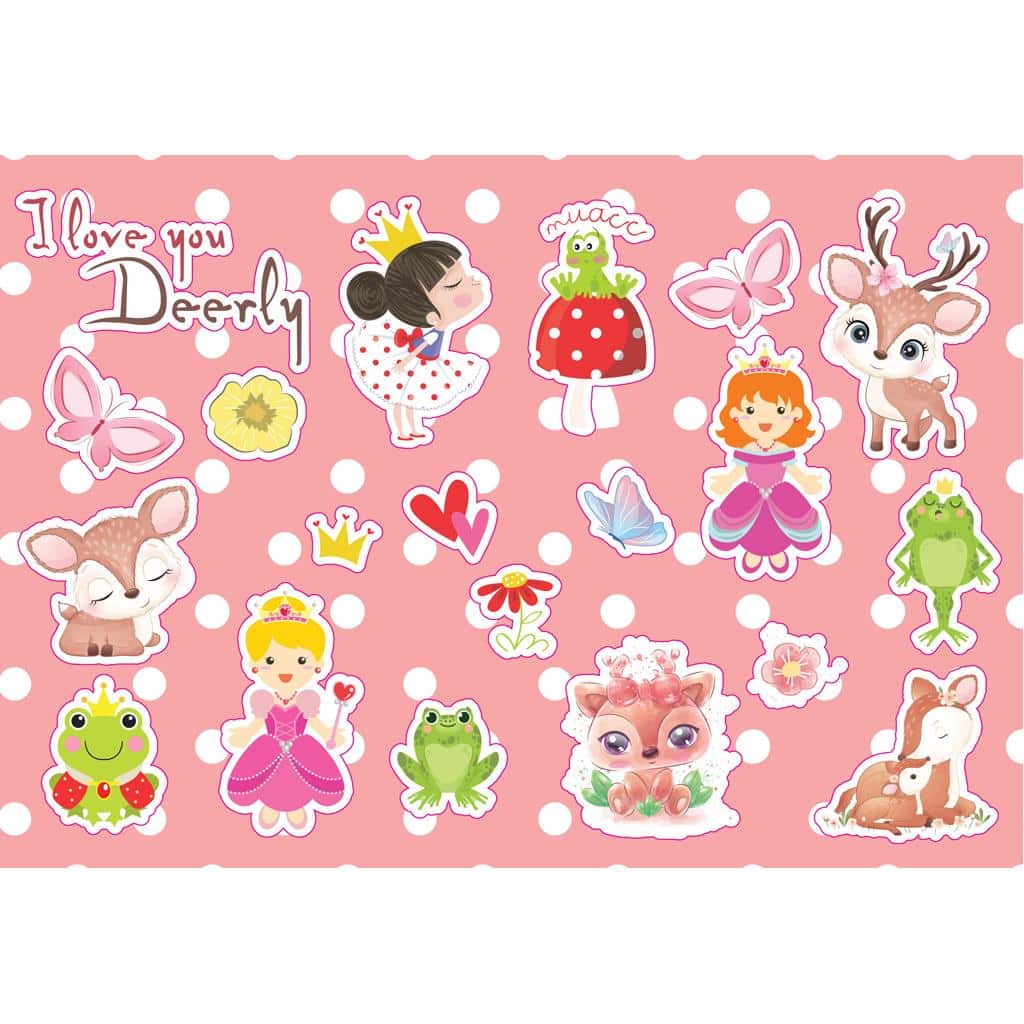 Μπλοκ Ζωγραφ The Littlies Κοριτσι 23X33 40Φυλ Αυτοκ-Στενσιλ- 2Σελ Χρ 2Σχ
