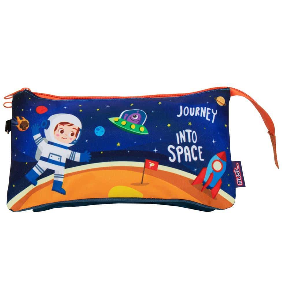 Σχολικη Κασετινα Βαρελακι Must Journey Into Space 3 Θηκες