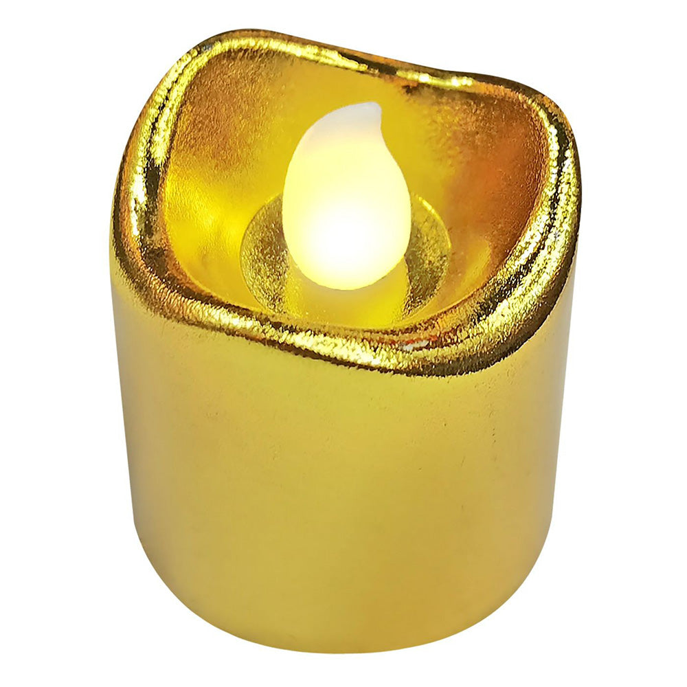 Κεράκι Ρεσώ Μπαταρίας Χρυσό Μεταλλιζέ 4εκ