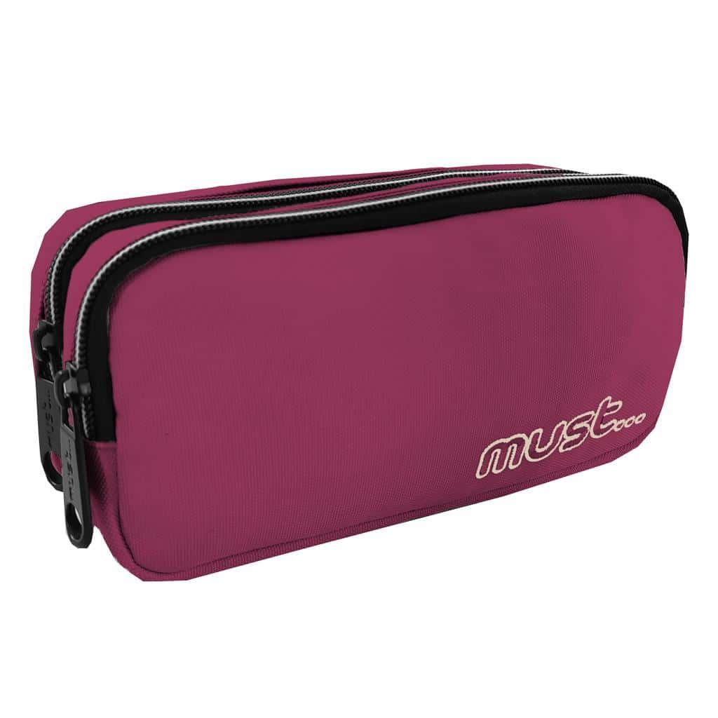 Must Κασετινα Βαρελακι Monochrome Plus Μπορντο 2 Θηκες