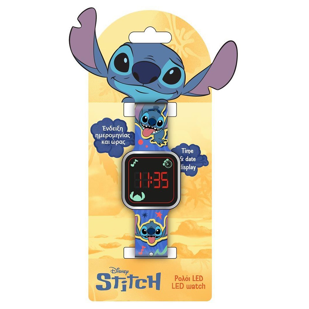 Ρολόι Χειρός LED Disney Stitch