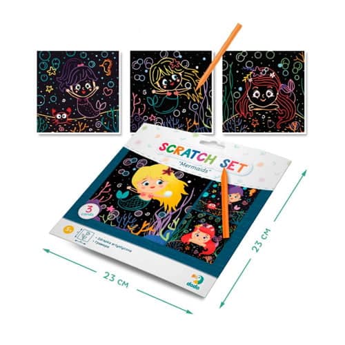 Scratch Set Mermaid – Σετ Ζωγραφικη Με Ξυστο Γοργονες Do300216