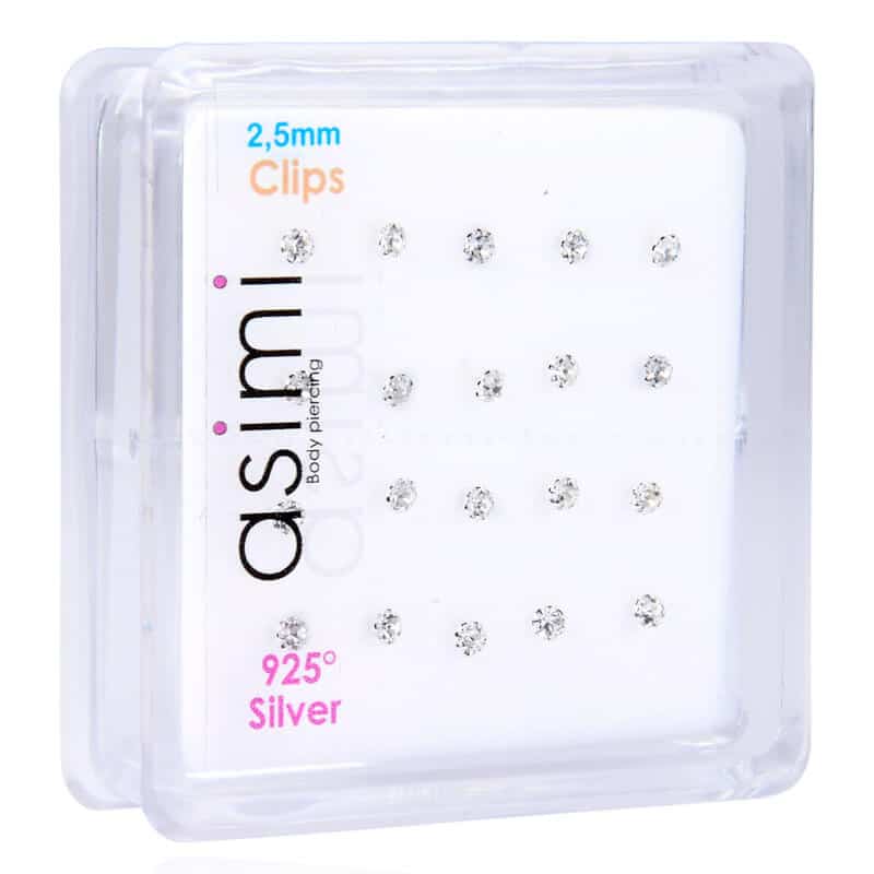 Ασημενιο Σκουλαρικι Μυτης 2,5Μμ Multi Clip