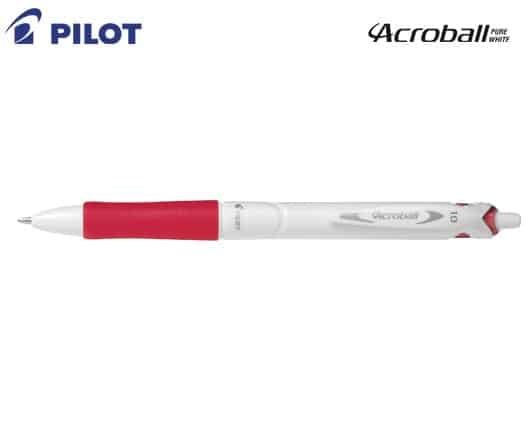 Pilot Στυλο Acroball Pure White Medium Κοκκινο