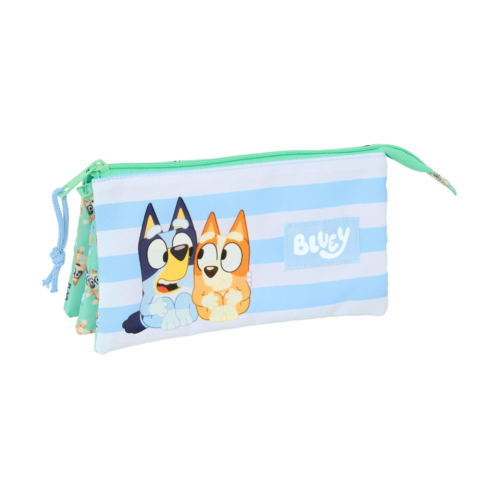 Safta Σχολική Κασετίνα Τριπλή Bluey Sisters 3 Θήκες 22x3x12 εκ