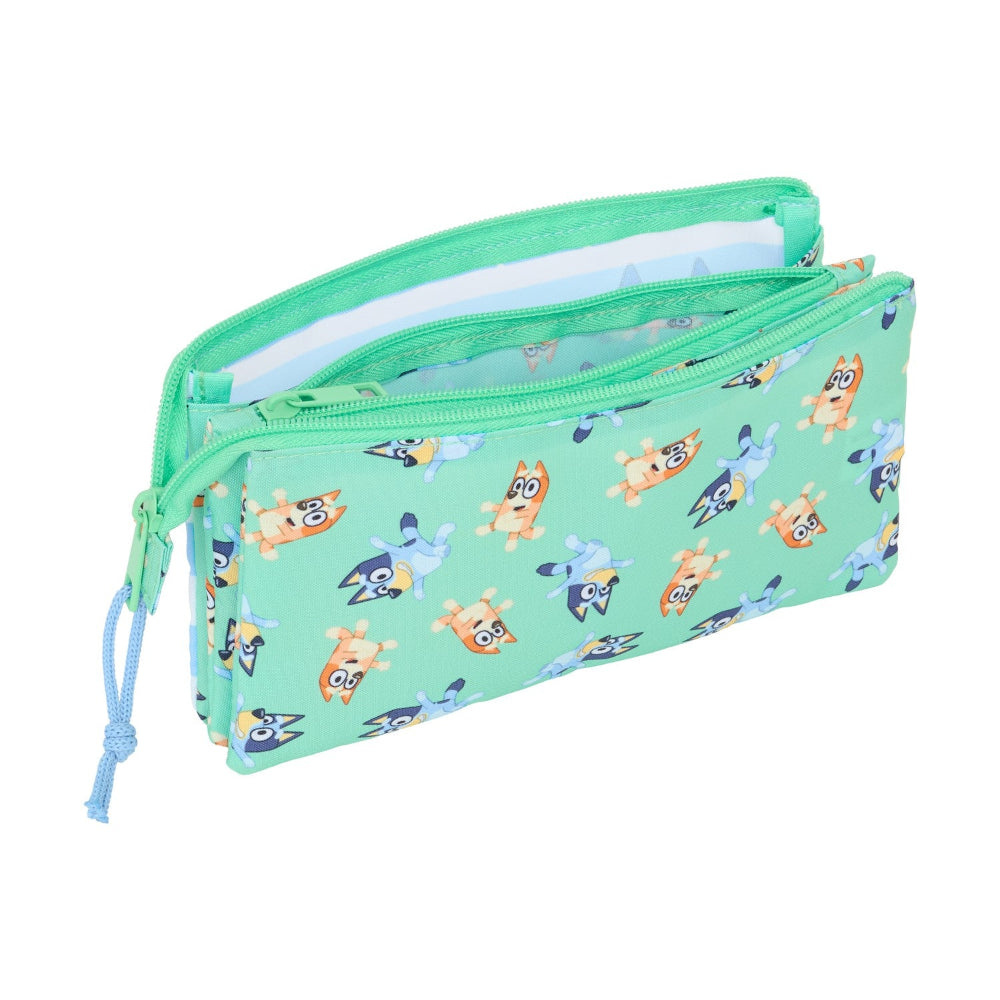 Safta Σχολική Κασετίνα Τριπλή Bluey Sisters 3 Θήκες 22x3x12 εκ