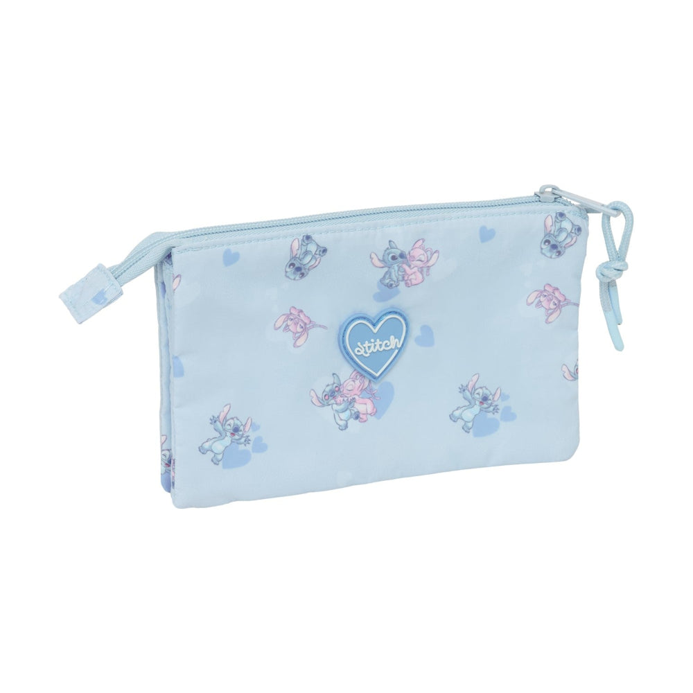 Safta Σχολική Κασετίνα Τριπλή Disney Stitch 3 Θήκες 22x3x12 εκ