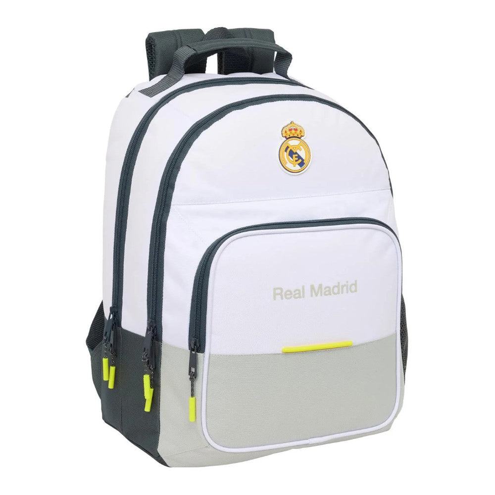 Safta Σχολική Τσάντα Πλάτης Δημοτικού Mochila Real Madrid 25/26 Δύο Θήκες 42x16x32 εκ