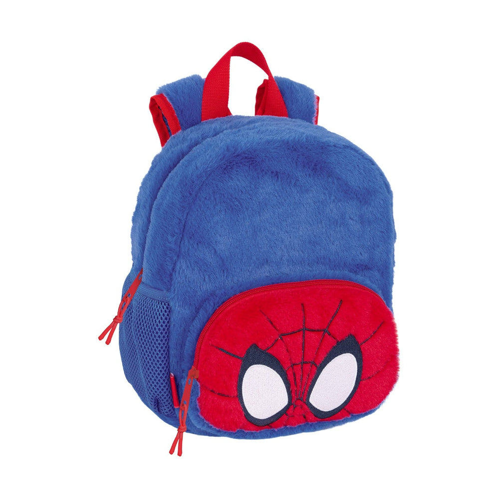 Safta Μίνι Τσάντα Πλάτης Νηπίου Λούτρινη Spiderman 22×10×27 εκ