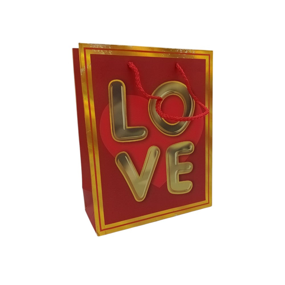 OEMΧάρτινη Σακούλα Δώρου Love Καρδούλες 23Χ18Χ8εκ 4 Σχέδιαpapell.gr