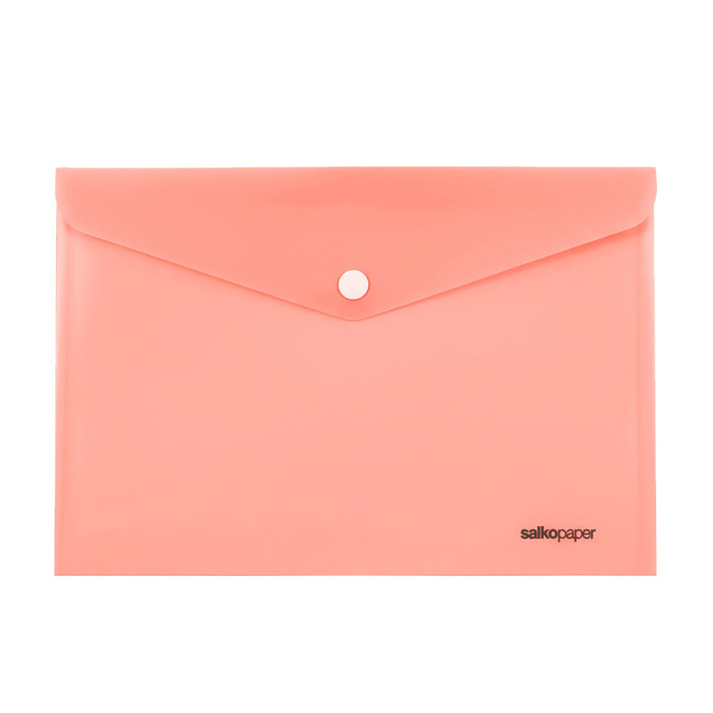 Salko Φάκελος Κουμπί Α4 Σε Παστέλ Χρώματα - 1τμχ