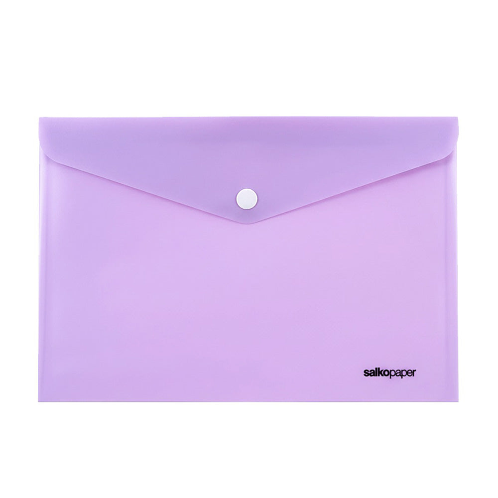 Salko Φάκελος Κουμπί Α4 Σε Παστέλ Χρώματα - 1τμχ