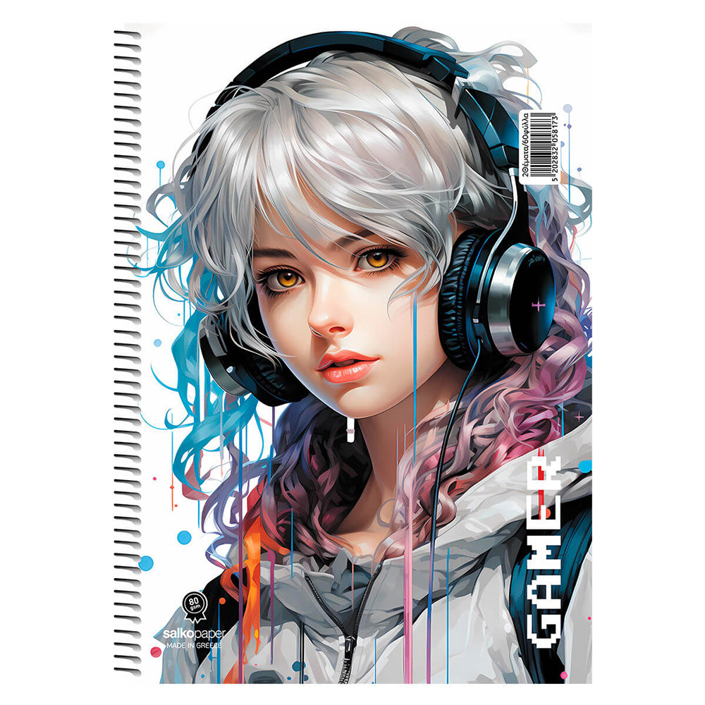 Salko Τετράδιο Σπιράλ Gamer