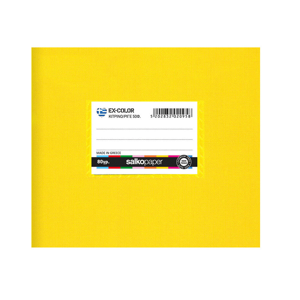 Salko Τετράδιο Στενόμακρο Χρωματιστό 14X20 εκ 40Φ