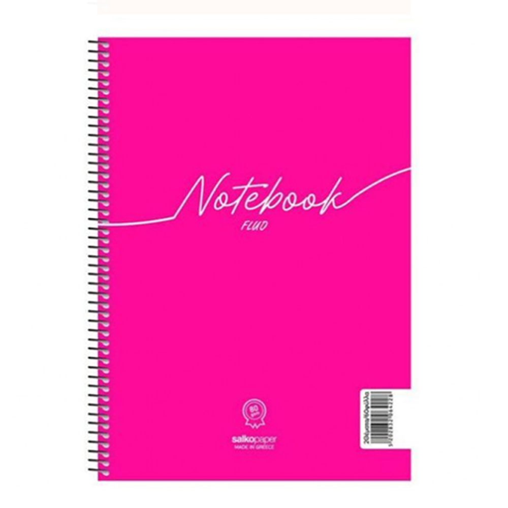 Salko Τετράδιο Σπιράλ Notebook Fluo