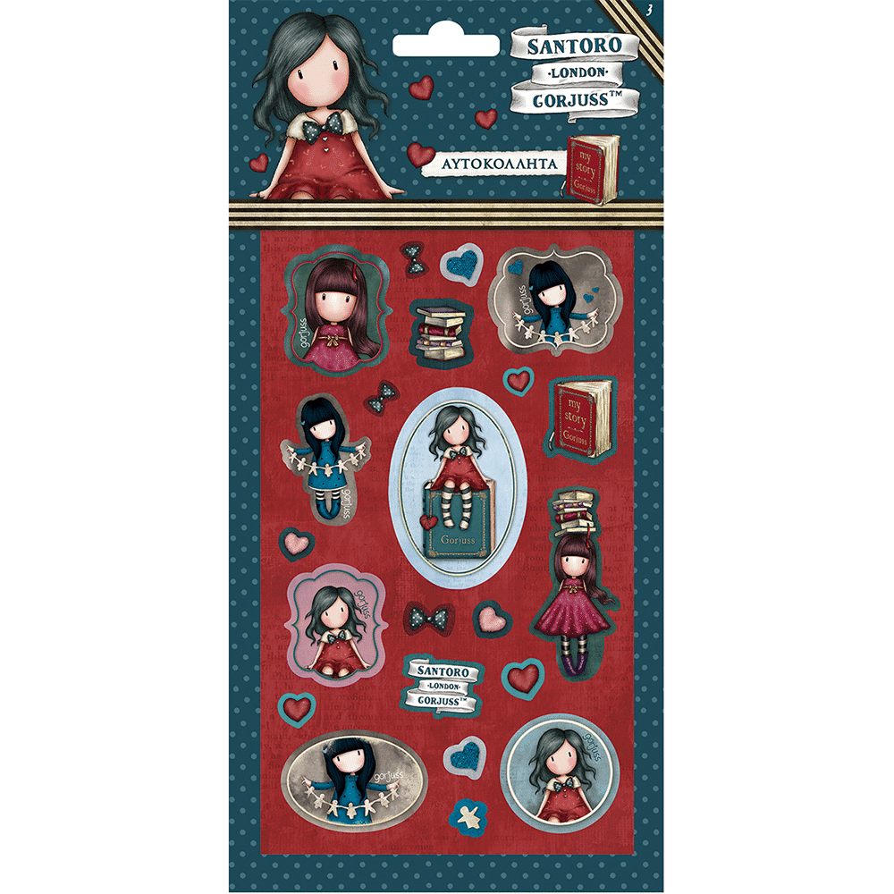 Santoro Gorjuss Αυτοκολλητα Puffy 3