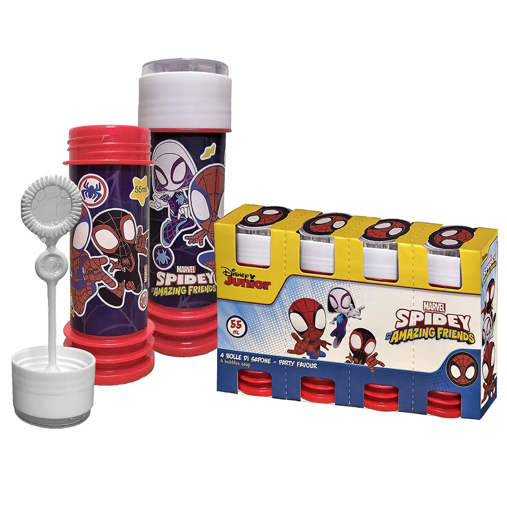 Σαπουνόφουσκες Spidey & Friends Σετ 4 Τεμαχίων 55ml - 1 Σετ