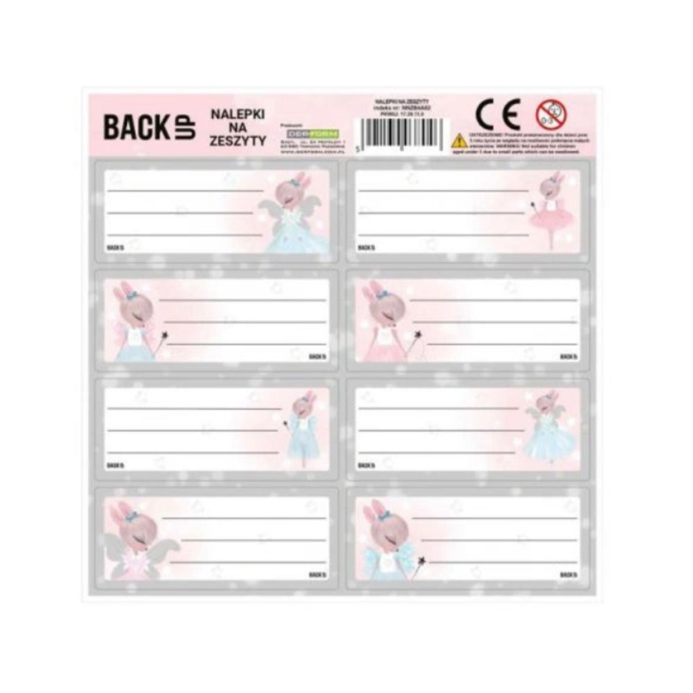 Σχολικές Ετικέτες Λαγουδάκι Νεράιδα 8 Τμχ