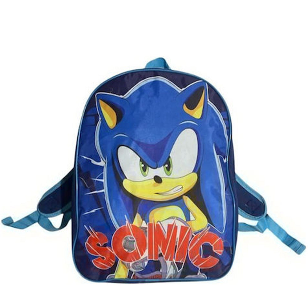 Σχολική Τσάντα Πλάτης Δημοτικού Sonic Hedgehog 40(Υ)X30(Π)X15(Μ) Eκ