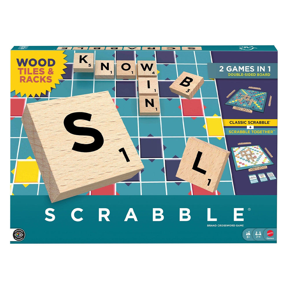 Scrabble New Edition με Ξύλινα Γράμματα