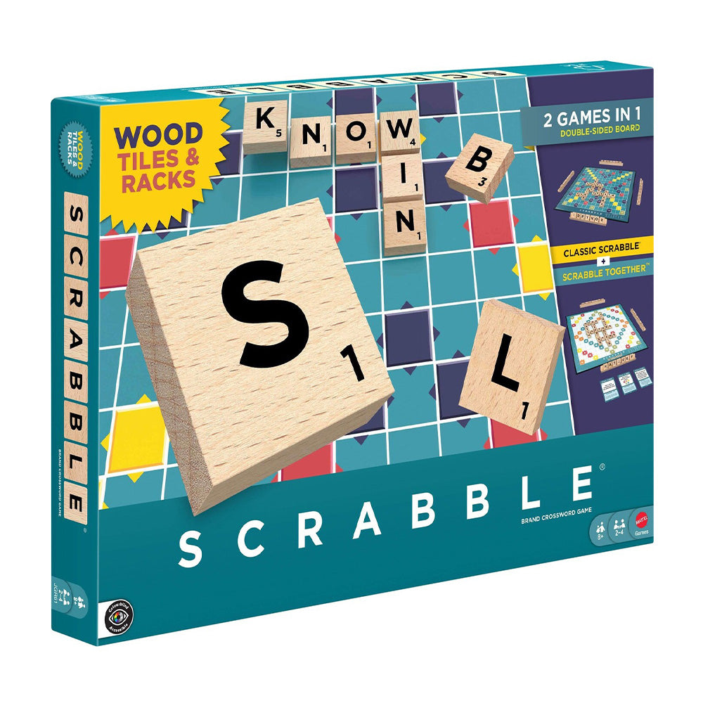 Scrabble New Edition με Ξύλινα Γράμματα