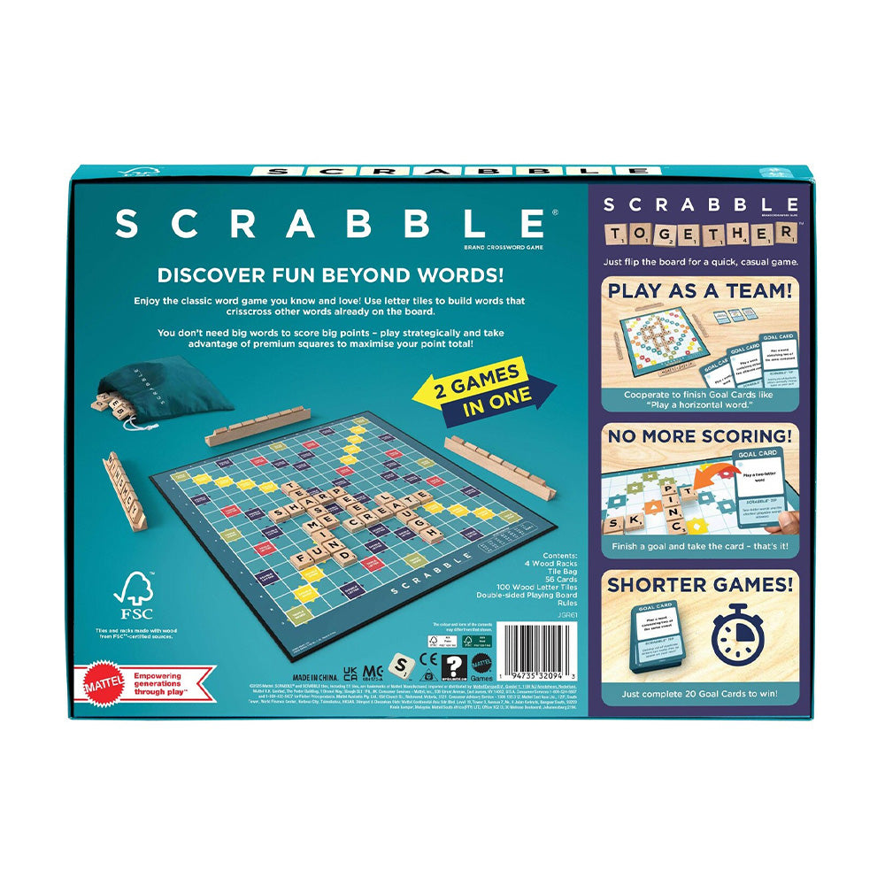 Scrabble New Edition με Ξύλινα Γράμματα - papell.gr