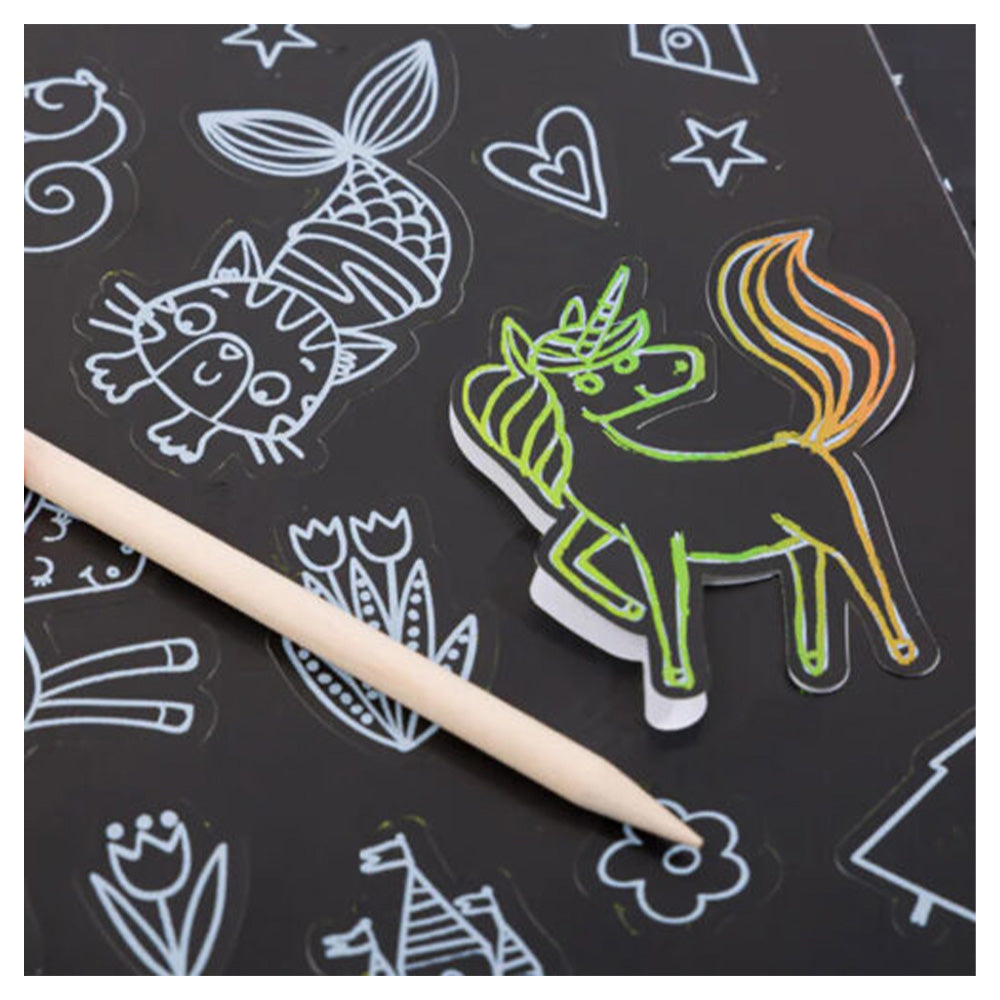 papell.grScratch Art Sticker Fun: Unicorn Magicpapell.gr