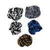 Scrunchie Γούνινο Animal Print 15 εκ σε 5 Χρώματα - 1 Τμχ