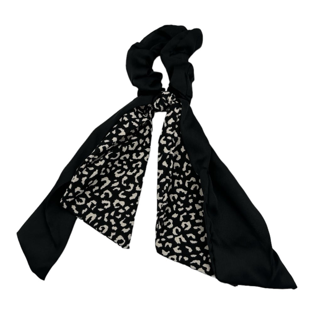 OEMScrunchie Μαλλιών Animal Print Με Κορδέλα 4 Χρώματαpapell.gr