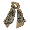 OEMScrunchie Μαλλιών Animal Print Με Κορδέλα 4 Χρώματαpapell.gr