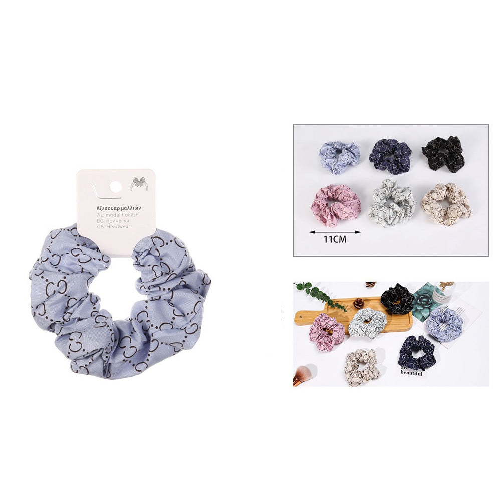 OEMScrunchie Μαλλιών Με Σχέδια 6 Χρώματα - 1 Τμχpapell.gr