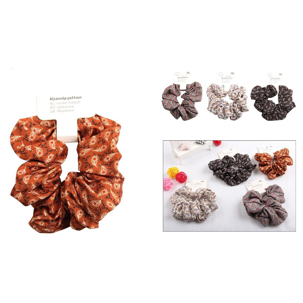 OEMScrunchie Μαλλιών Με Σχέδια 4 Χρώματαpapell.gr
