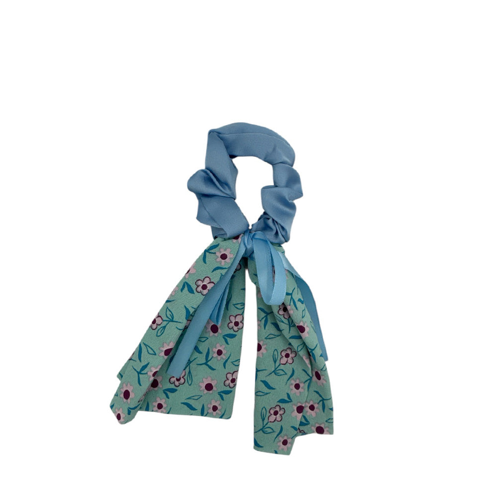 OEMScrunchies Λουλουδάκια  Με Φιόγκο 4 Χρώματα - 1 Τμχpapell.gr