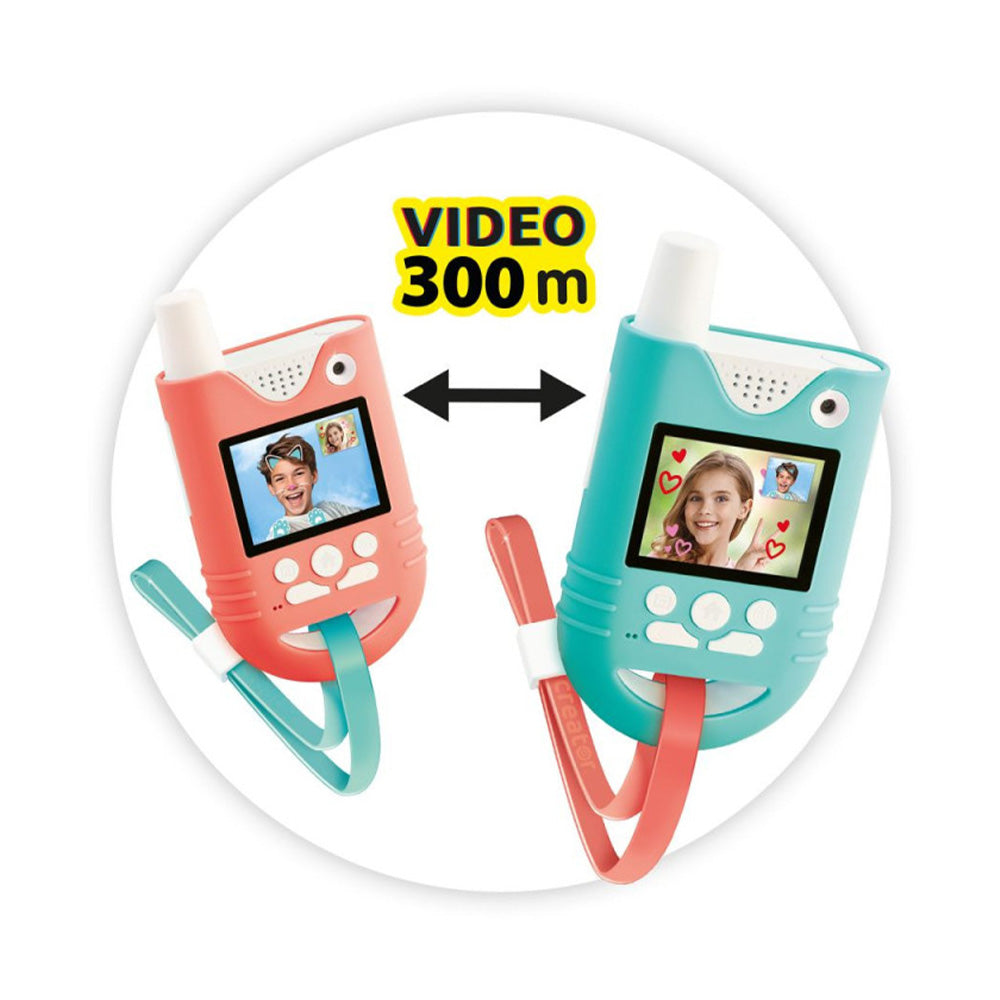 AS Σετ 2 Walkie - Talkie Με Video Creator