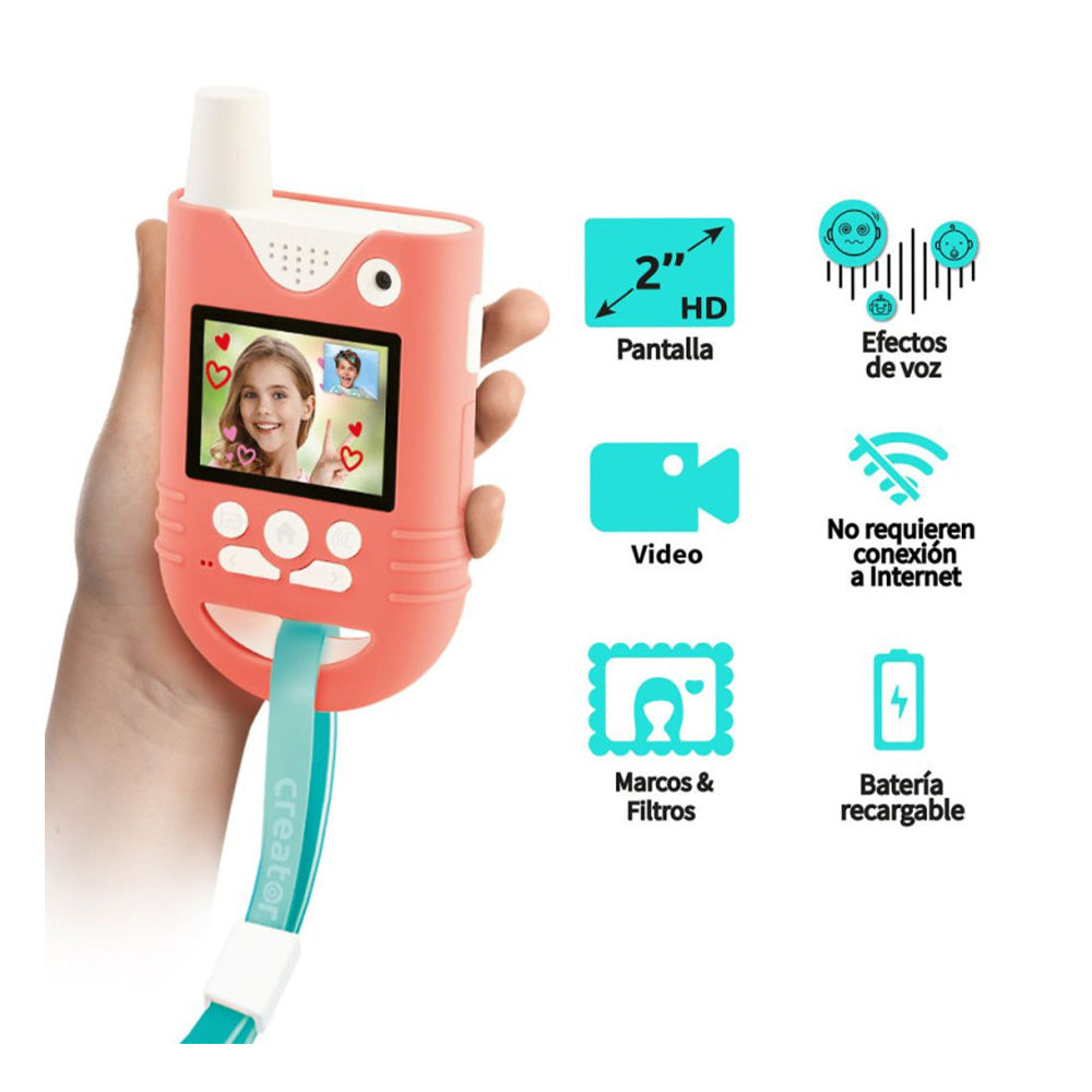 AS Σετ 2 Walkie - Talkie Με Video Creator