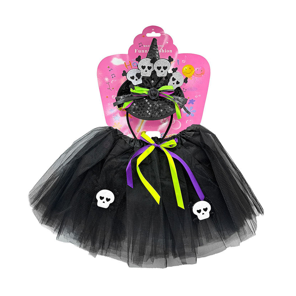 Σετ Αμφίεσης Μάγισσα με Νεκροκεφαλές