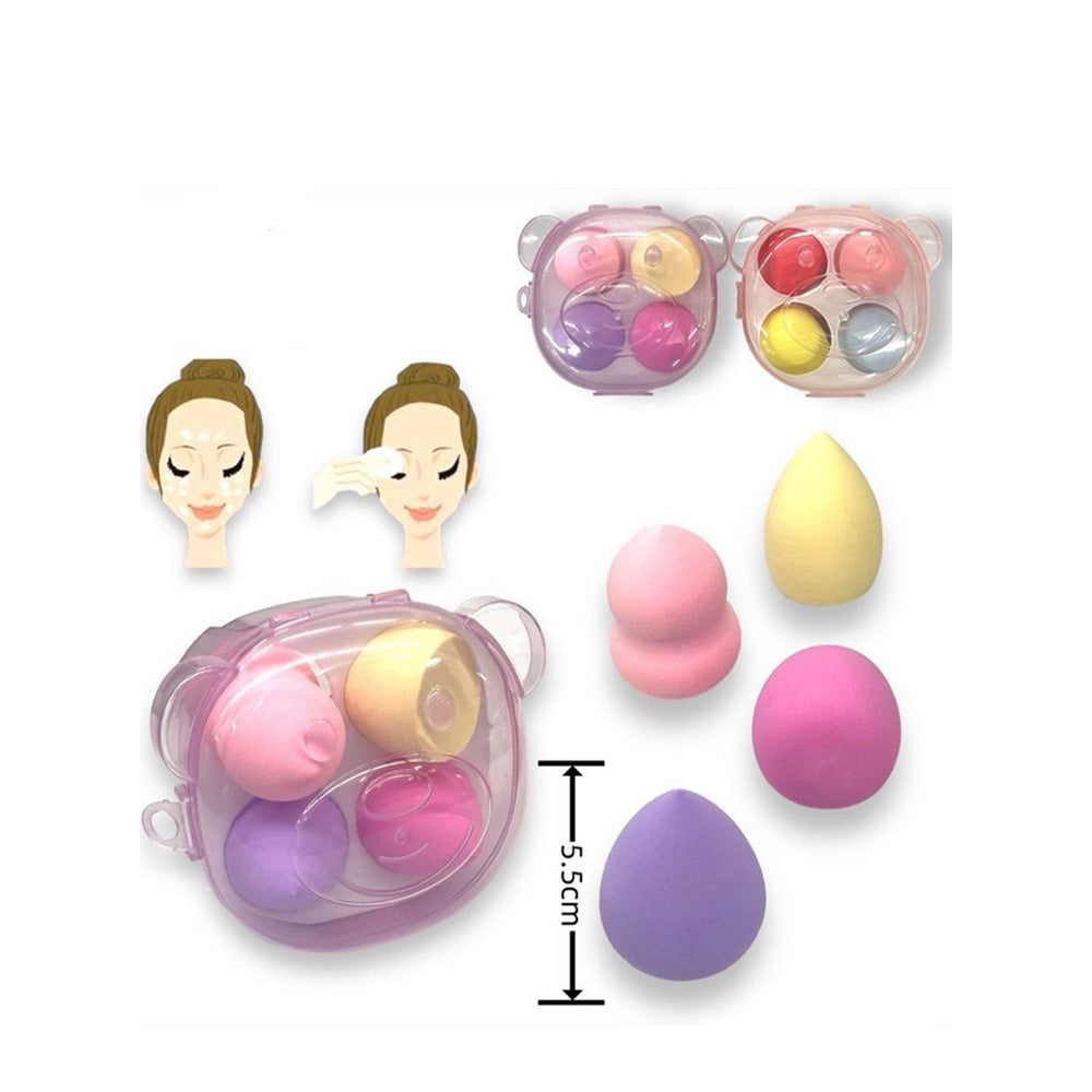 OEMΣετ Beauty Blender 5.5 εκ 4 Τμχ Σε Διάφανο Κουτάκιpapell.gr