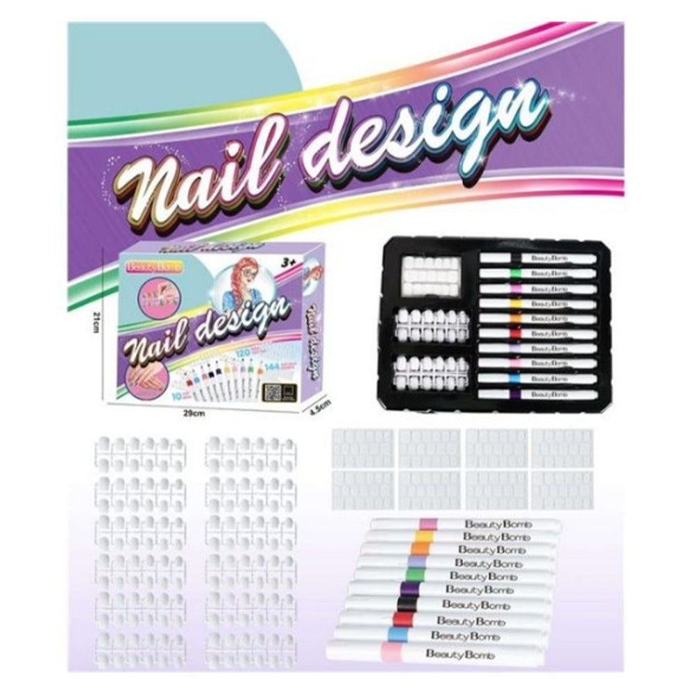 Σετ Χρωματισμού Αυτοκόλλητων Νυχιών