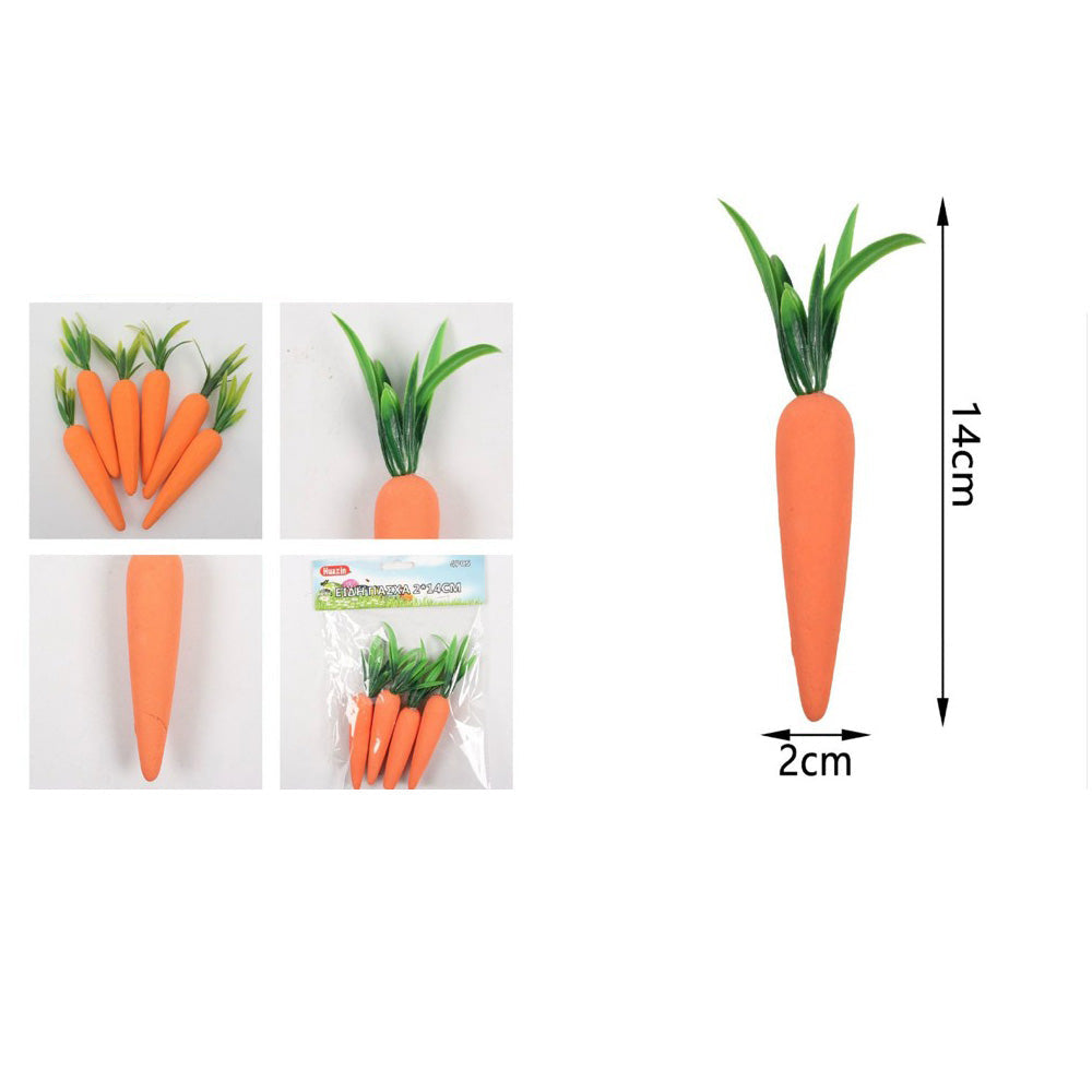 Σετ Διακοσμητικά Καρότα 14x2 εκ 4 Τμχ