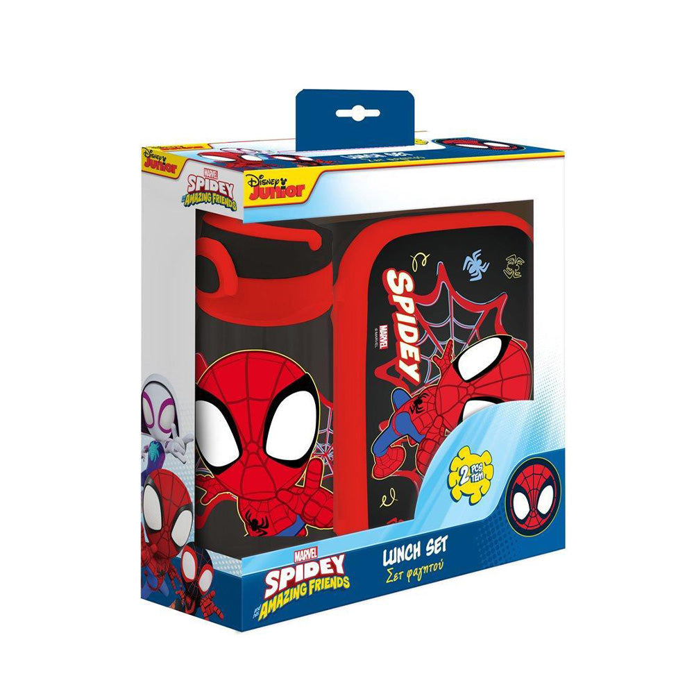 Σετ Φαγητού Spidey And His Amazing Friends Φαγητοδοχείο 800ml - Παγούρι PP 500ml