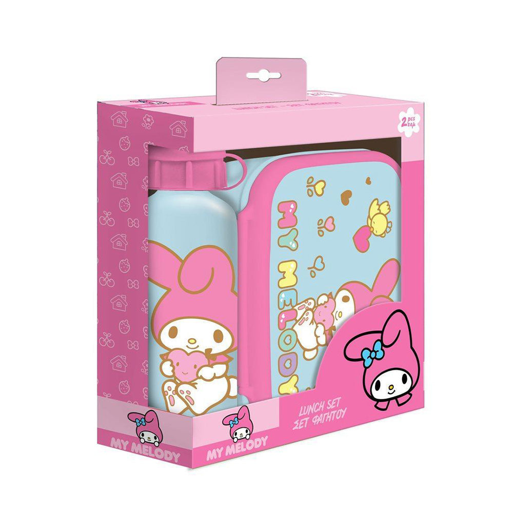 DiakakisΣετ Φαγητού My Melody Φαγητοδοχείο 800 ml - Παγούρι Αλουμινίου 500 mlpapell.gr