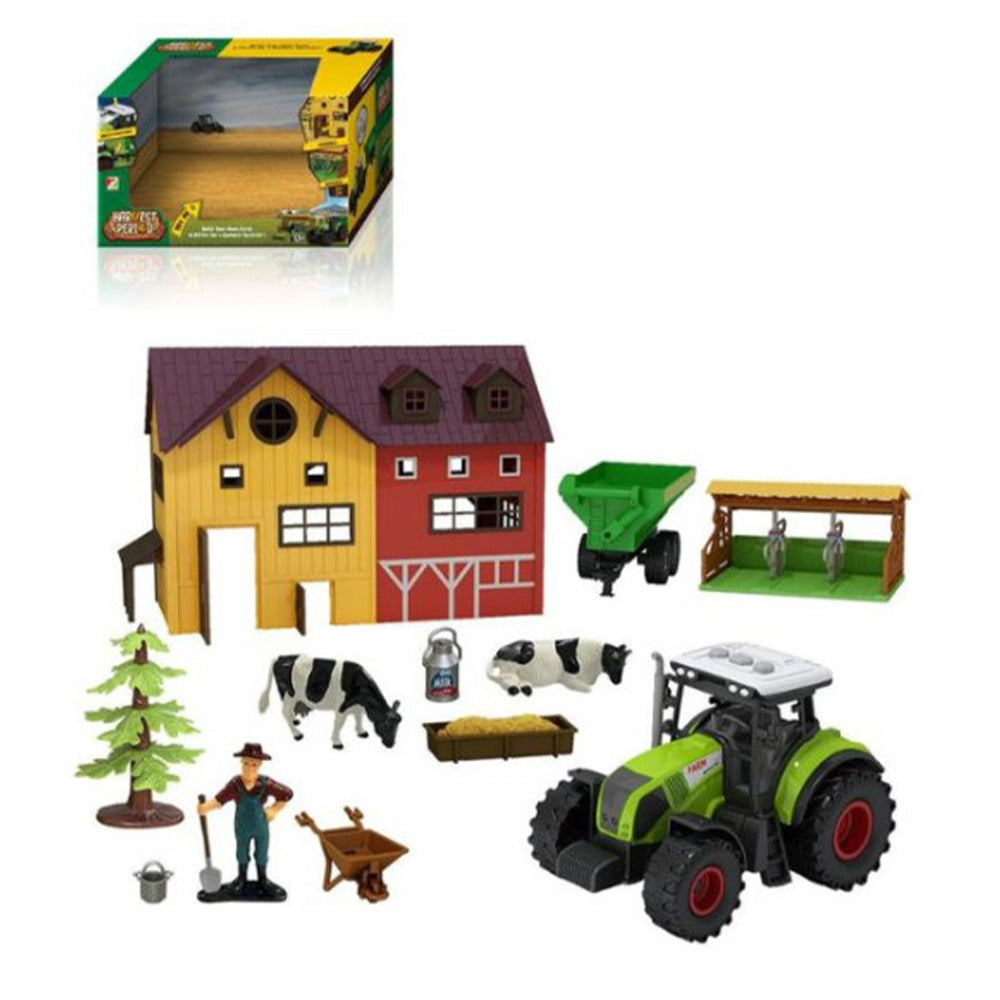 Σετ Φάρμας Με Τρακτέρ, Αχυρώνα, Αξεσουάρ Και Ήχο 12Τμχ Σ6 43X31X26Εκ